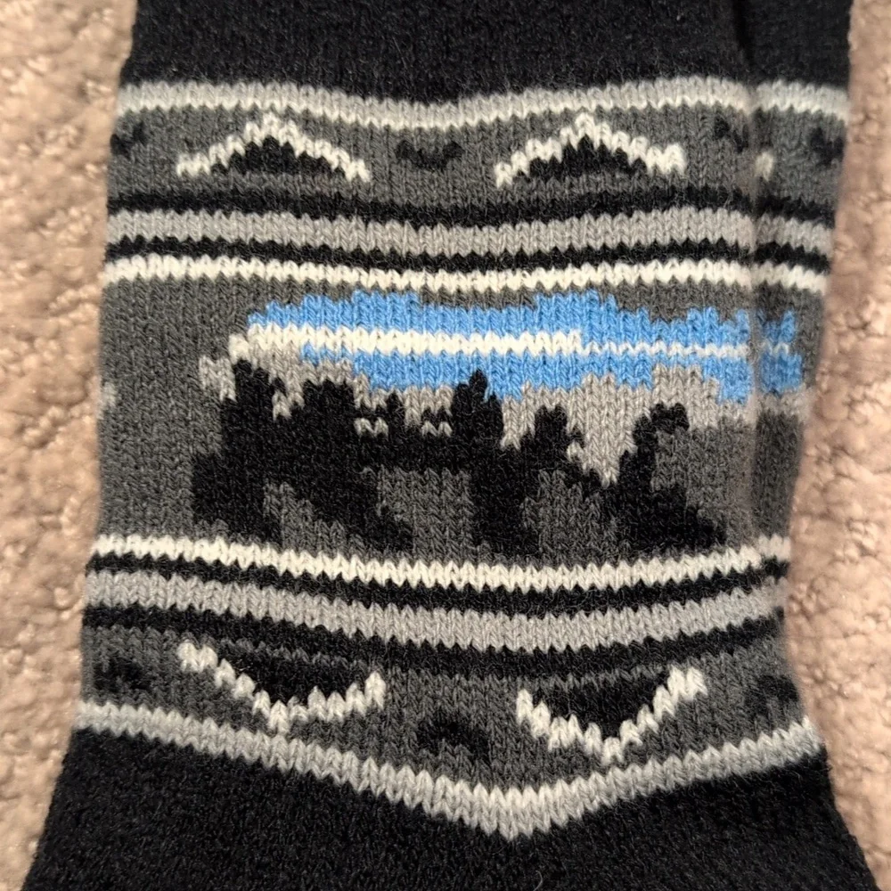 Cozy Cabin Men's Bear Print Slippers Size 8-12.5 NWT